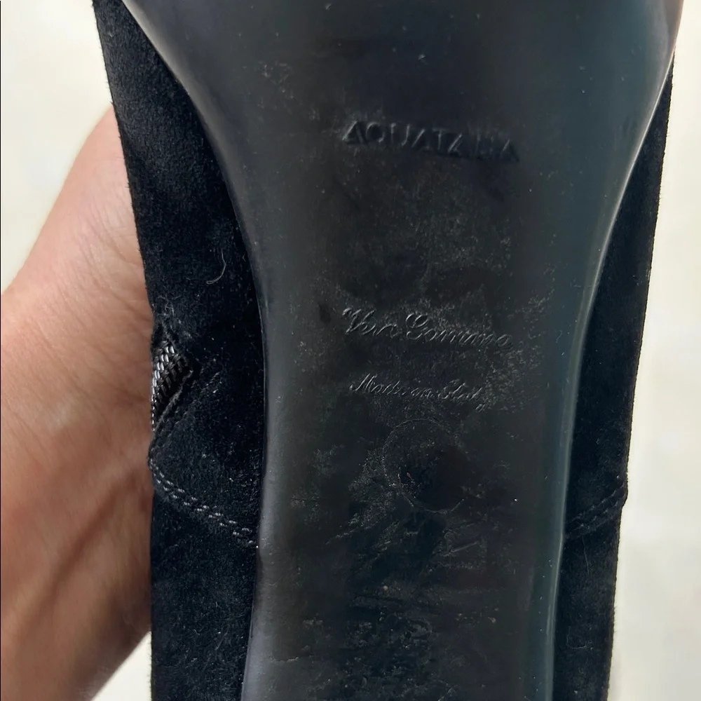 Aquatalia Black Over the Knee Boots